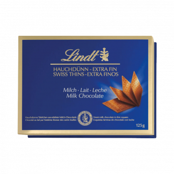 Lindt Hauchduenn Milch, Hauchduenne Taefelchen, 125g